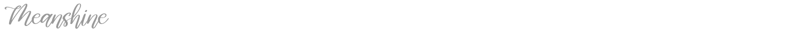 Meanshine font preview